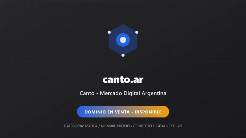 Identidad gráfica y activo digital para Canto en Argentina